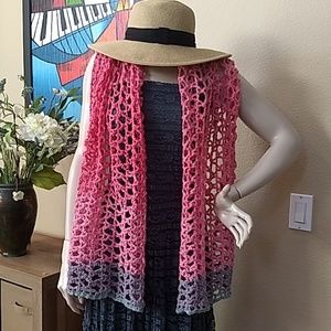 Crochet Spring or Summer Wrap - handmade